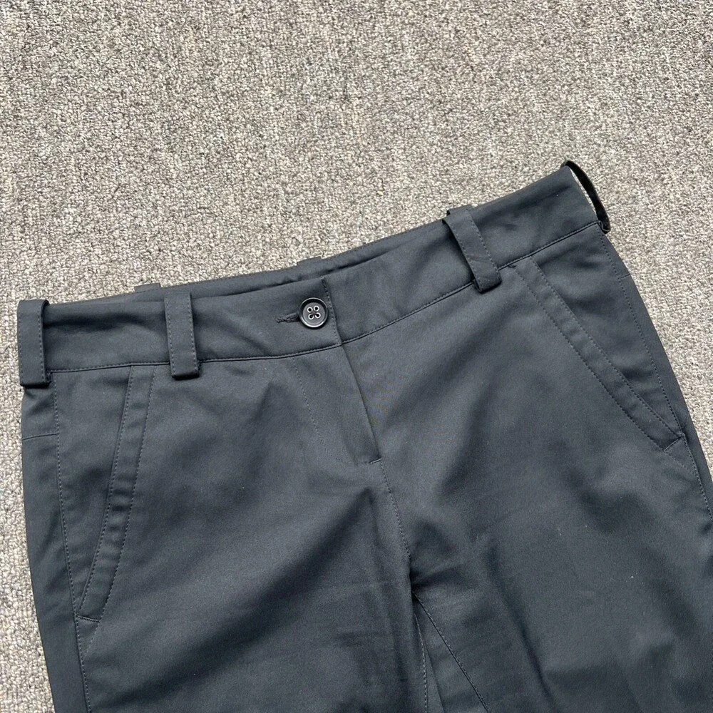 Nike‎ Golf Pants Size 2 Womens Black 28 x 25 Athletic Pants Dri Tour Performance